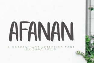 Afanan: The Playful Brush Font for Handmade Brands