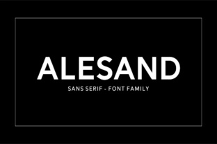 Alesand: A Versatile Sans Serif Typeface for Modern Editorial Design