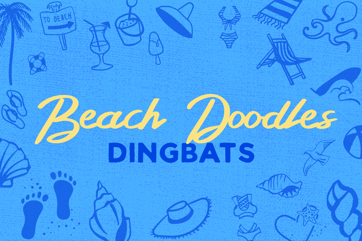 Beach Doodles Dingbat: A Summer Typeface for Campaigns
