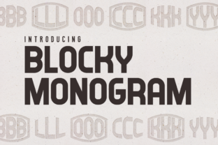 Blocky Monogram: A Bold Decorative Font for Campaigns