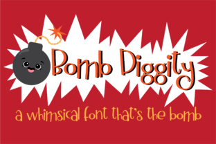 Bomb Diggity Font: A Playful Typeface for Small Business Branding