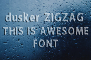 Dusker ZigZag: A Playful Decorative Font for Bold Campaigns