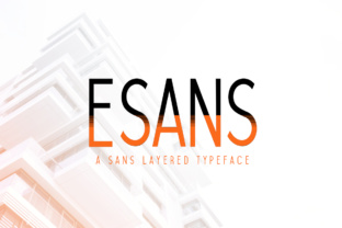 Esans: The Sporty Sans Serif Font for Crafters