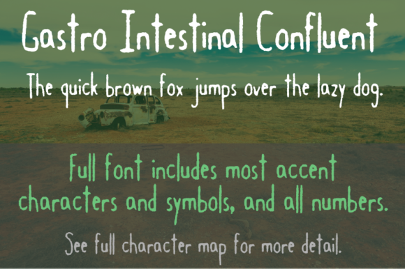 Gastro Intestinal Confluent: A Bold Decorative Font for Crafters