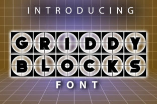 Griddy Blocks: A Bold Decorative Font for Web Headers