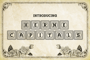 Herne Capitals: A Bold Decorative Font for Campaign Headlines