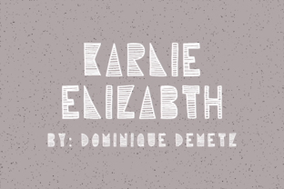 Karlie Elizabeth: A Playful Display Font for Editorial Design