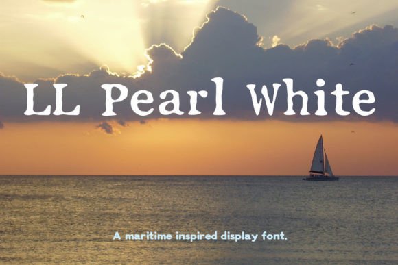 LL Pearl White: A Grunge Serif Font for Makers