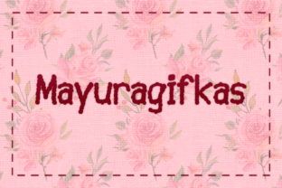 Mayuragifkas: The Stitched Typeface for Scroll-Stopping Designs