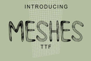 Meshes Font Review: A 3D Textured Typeface for Campaigns
