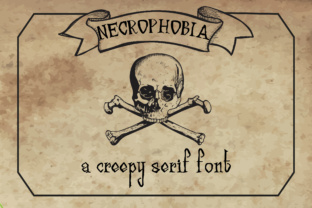 Necrophobia Typeface: A Bold Serif for Editorial Impact