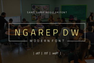 Ngarep DW: A Distinctive Sans Serif Typeface for Modern Web Design