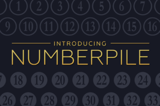 Numberpile: A Quirky Display Font for Unique Brand Identity