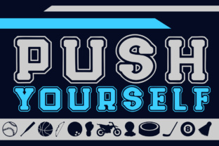 Push Yourself: A Sporty Display Font for Dynamic Web Design